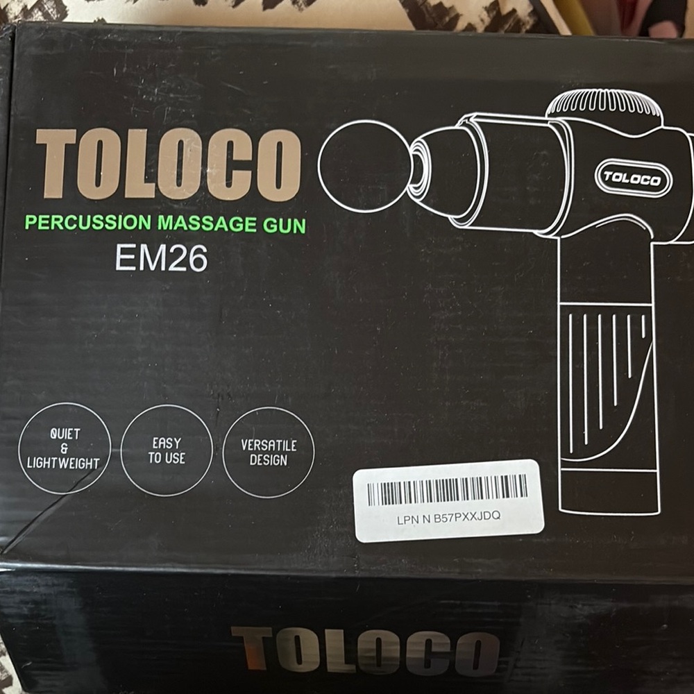 Black Percussion Massage Gun EM26